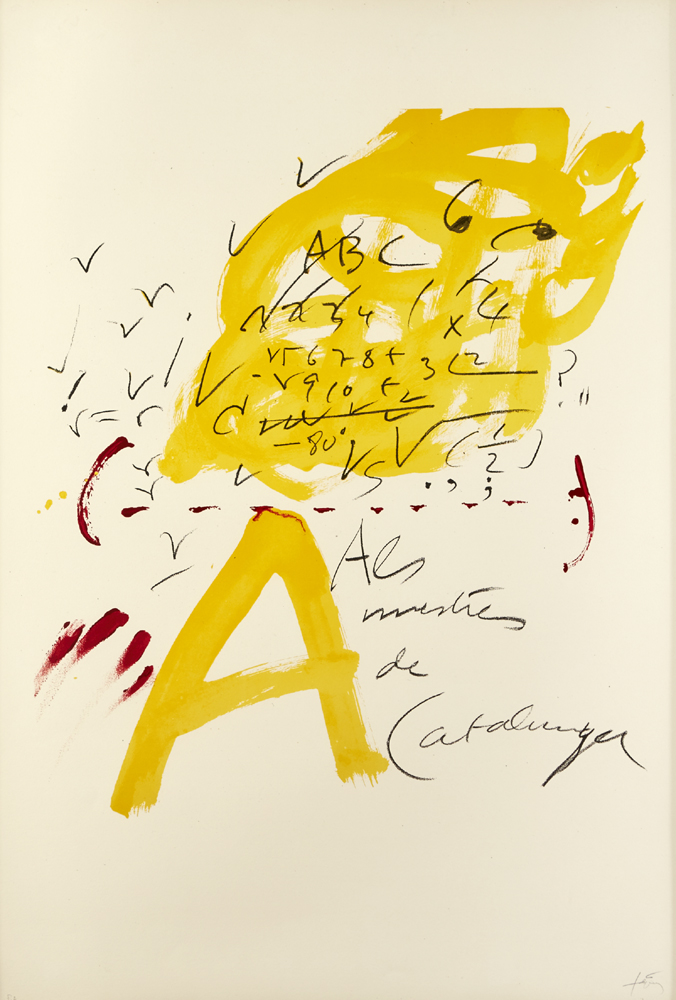 UNTITLED, FROM ALS MESTRES DE CATALUNYA, 1974 by Antoni Tàpies sold for €750 at Whyte's Auctions