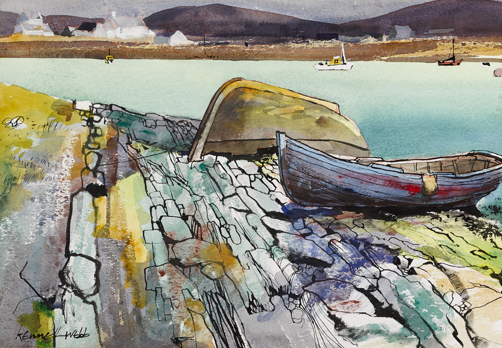 THE DOCK, KINSALE, COUNTY CORK by Kenneth Webb RWA FRSA RUA (b.1927) at Whyte's Auctions