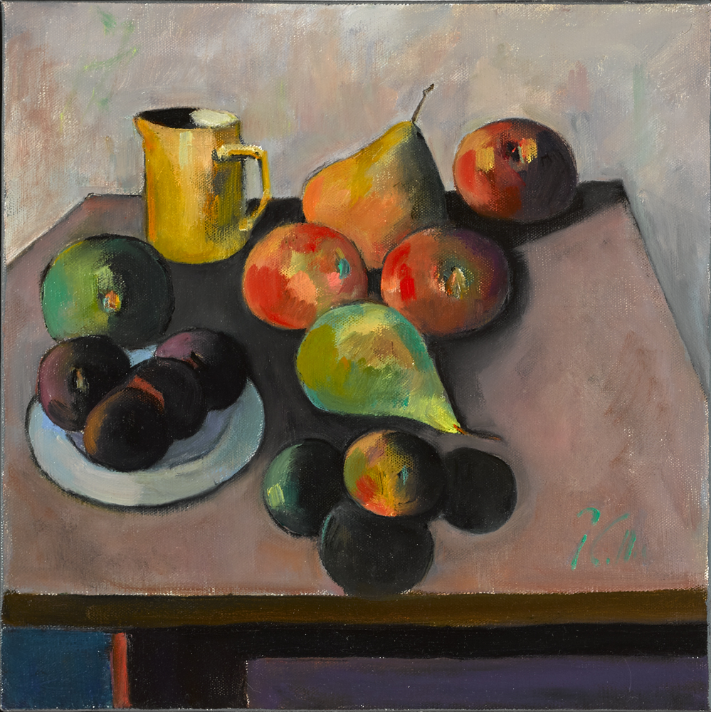 STILL LIFE WITH FRUIT AND JUG by Peter Collis RHA (1929-2012) at Whyte's Auctions