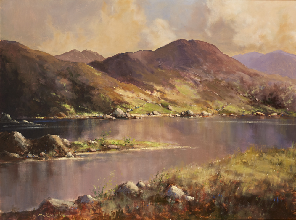 LOUGH FINN, COUNTY DONEGAL by George K. Gillespie RUA (1924-1995) at Whyte's Auctions