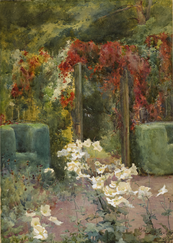 GARDEN AT KILMURRY, COUNTY KILKENNY, 1901 by Mildred Anne Butler RWS (1858-1941) at Whyte's Auctions