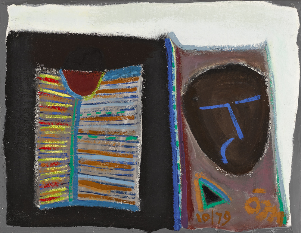 MASK AND BOOK, 1979 by Tony O'Malley HRHA (1913-2003) at Whyte's Auctions