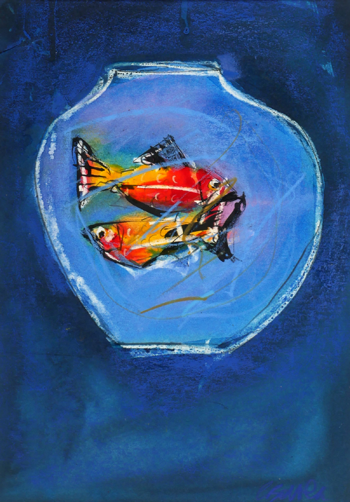 AT SWIM, TWO FISH by Christine Bowen (20th/21st Century) (20th/21st Century) at Whyte's Auctions