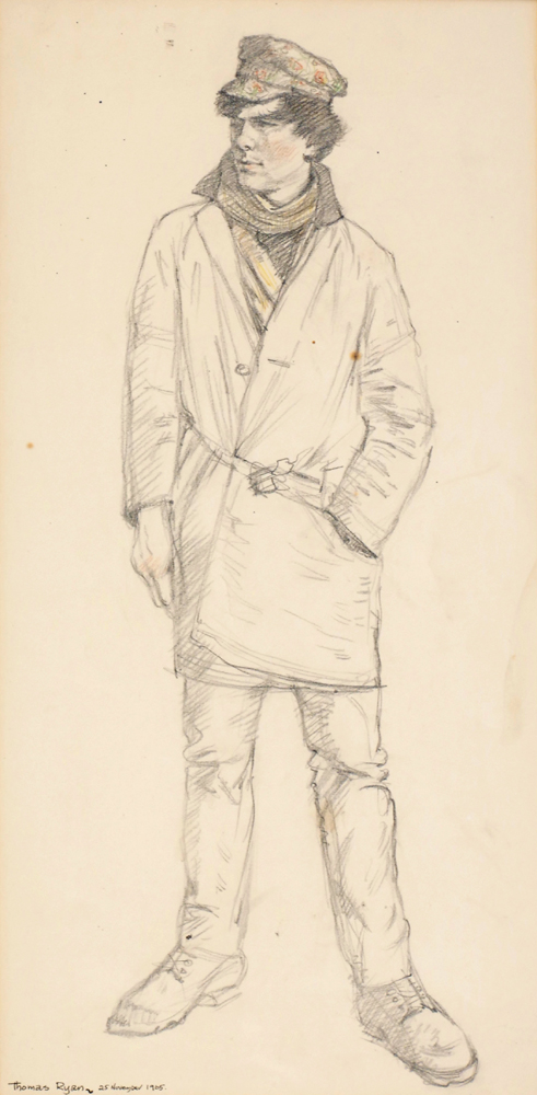 KEN DOLAN, ARTIST AND LECTURER, 1965 by Thomas Ryan PPRHA (b.1929) at Whyte's Auctions