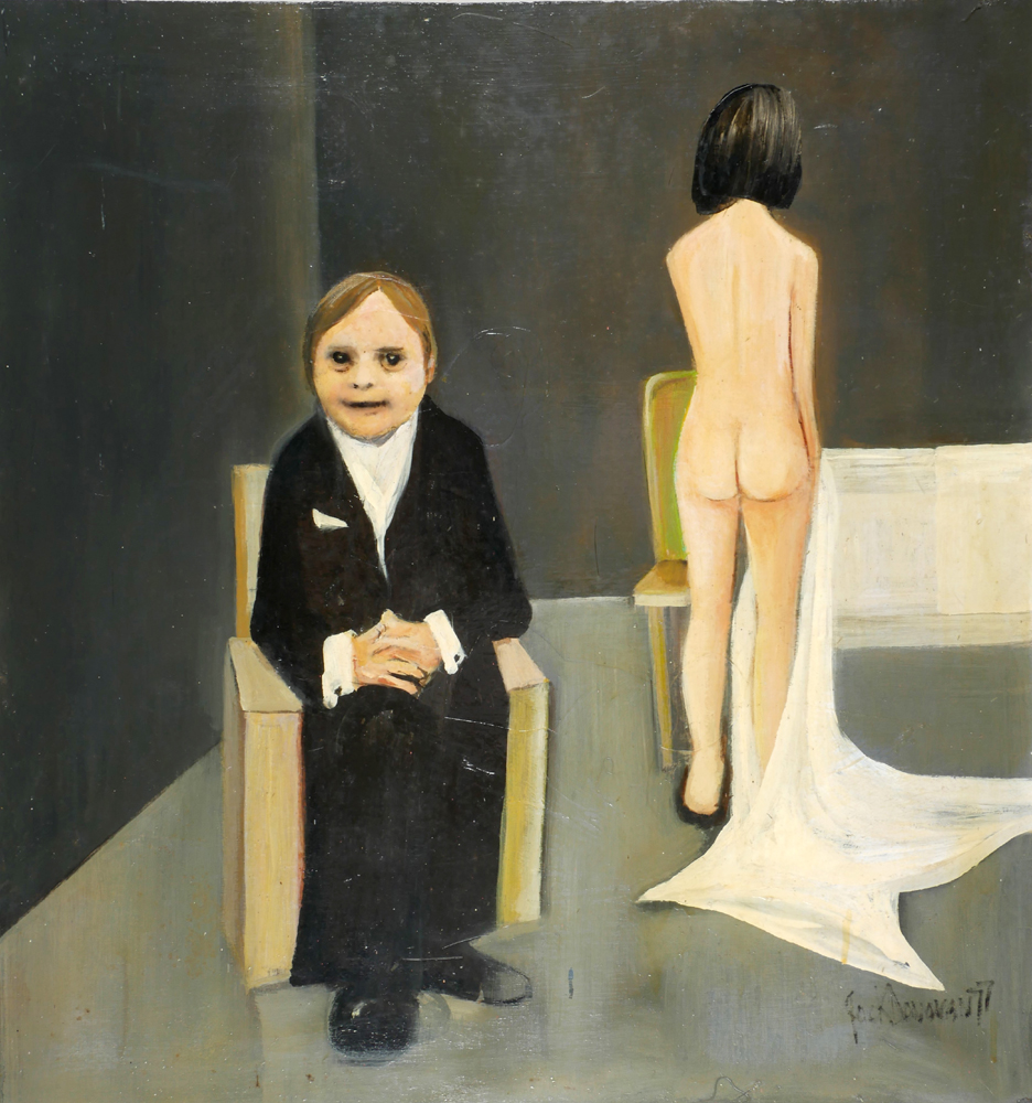 TWO FIGURES, ONE NUDE, 1977 by Jack Donovan (1934-2014) at Whyte's Auctions