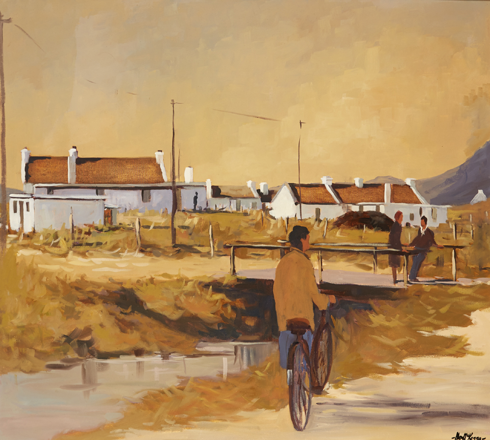 COTTAGES, DOOAGH, ACHILL by Alex McKenna sold for �600 at Whyte's Auctions