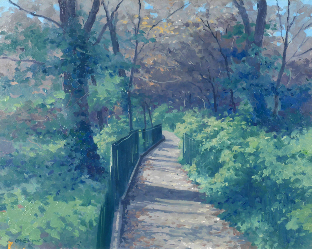 PATH BY THE DODDER, DUBLIN, 2002 by Brett McEntagart sold for �360 at Whyte's Auctions