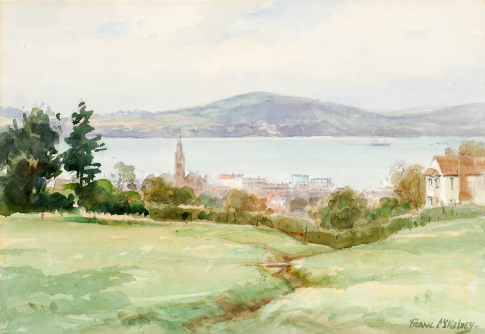 VIEW OF HOLYWOOD, COUNTY DOWN by Frank McKelvey RHA RUA (1895-1974) RHA RUA (1895-1974) at Whyte's Auctions