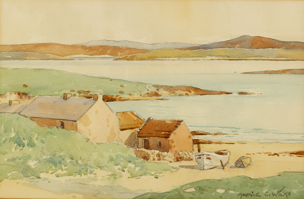 QUIET DAY, BUNBEG, COUNTY DONEGAL by Maurice Canning Wilks RUA ARHA (1910-1984) RUA ARHA (1910-1984) at Whyte's Auctions