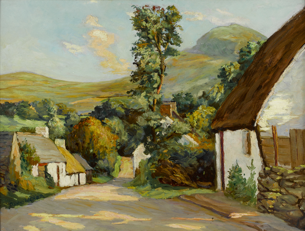 VILLAGE SCENE by David Bond Walker (1891-1977) at Whyte's Auctions