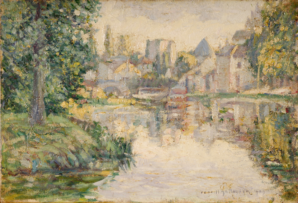 RIVER, SOUTH OF MORET, 1909 by Frederick O'Neill Gallagher (fl.1906-1917) at Whyte's Auctions