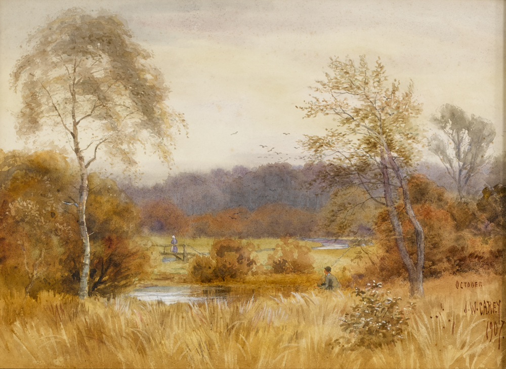 RIVER LAGAN, COUNTY DOWN, 1907 by Joseph William Carey RUA (1859-1937) at Whyte's Auctions