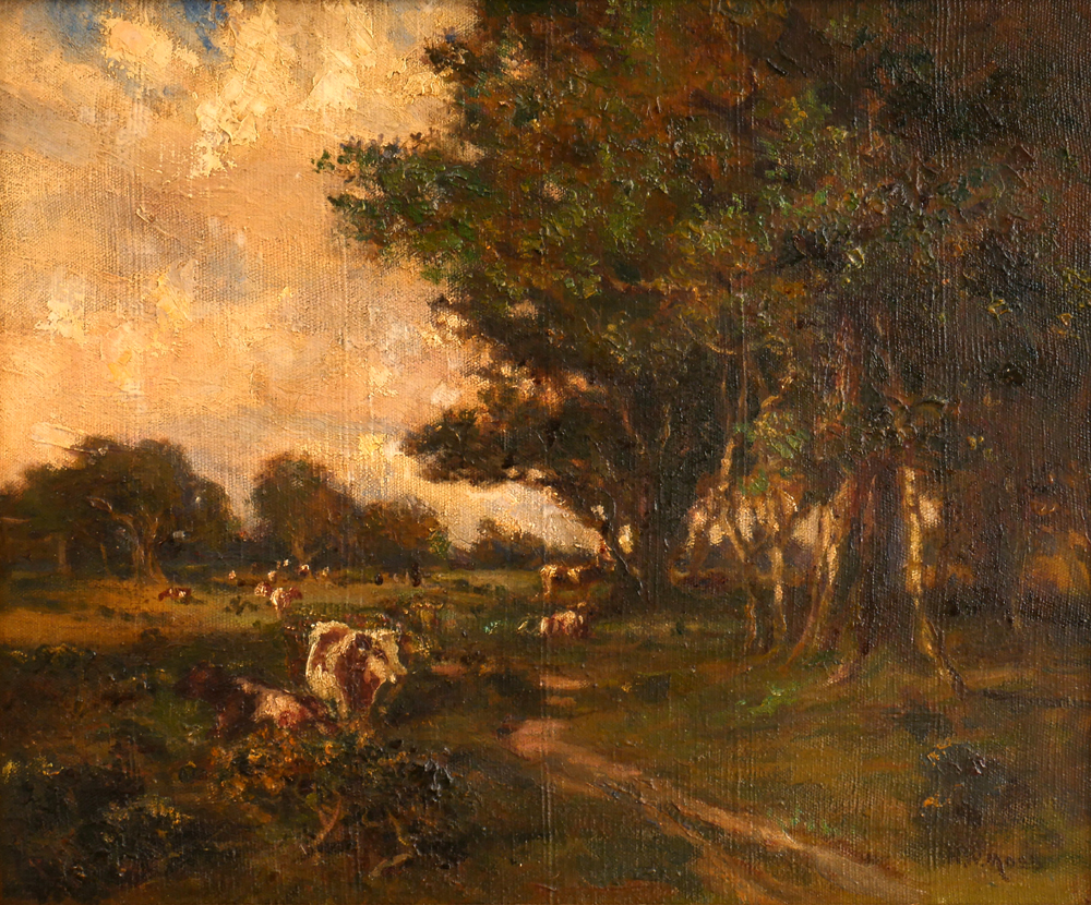COWS IN PASTURE by Henry William Moss (1859-1944) at Whyte's Auctions