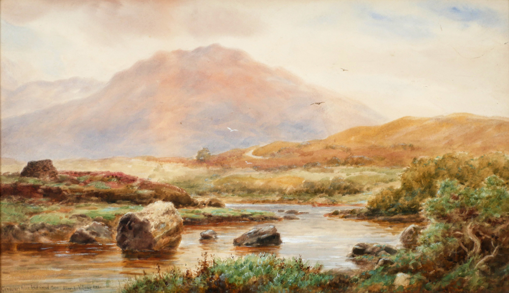 GLENDARARY RIVER, ACHILL SOUND, COUNTY MAYO by Alexander Williams RHA (1846-1930) at Whyte's Auctions
