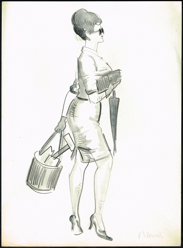 SKETCHES [GLAMOUR] (SET OF THREE) by Patrick Leonard HRHA (1918-2005) at Whyte's Auctions