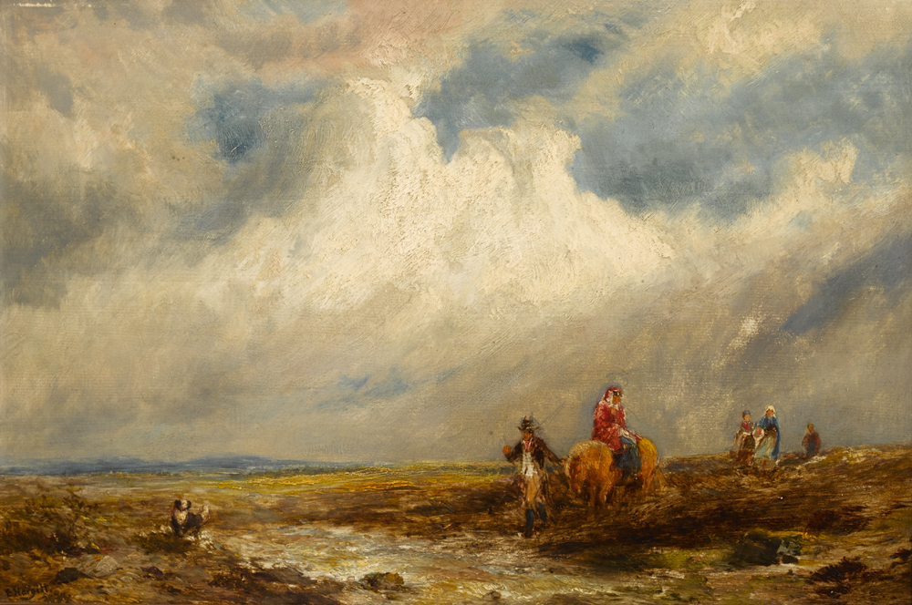 IRISH PEASANTS GOING TO MARKET by Edward Hargitt (British, 1835-1895) at Whyte's Auctions