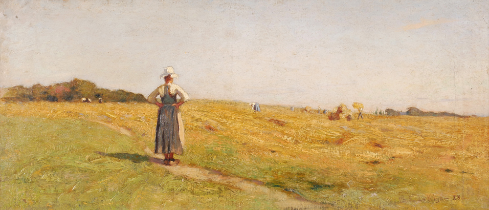 HARVEST SCENE, 1888 by Charles Francis De Klyn (American, 1865 - 1958) at Whyte's Auctions