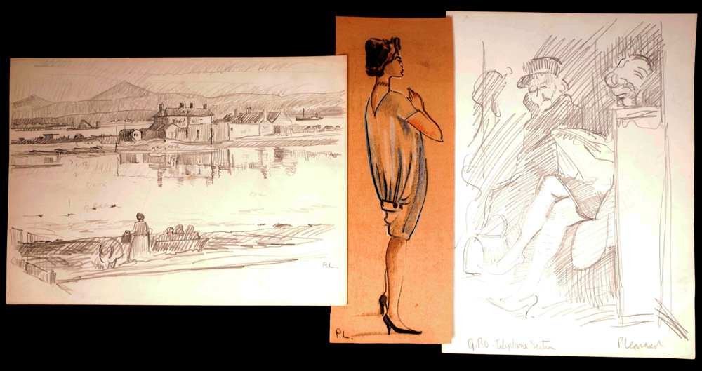 SKETCHES (SET OF SEVEN) by Patrick Leonard HRHA (1918-2005) at Whyte's Auctions