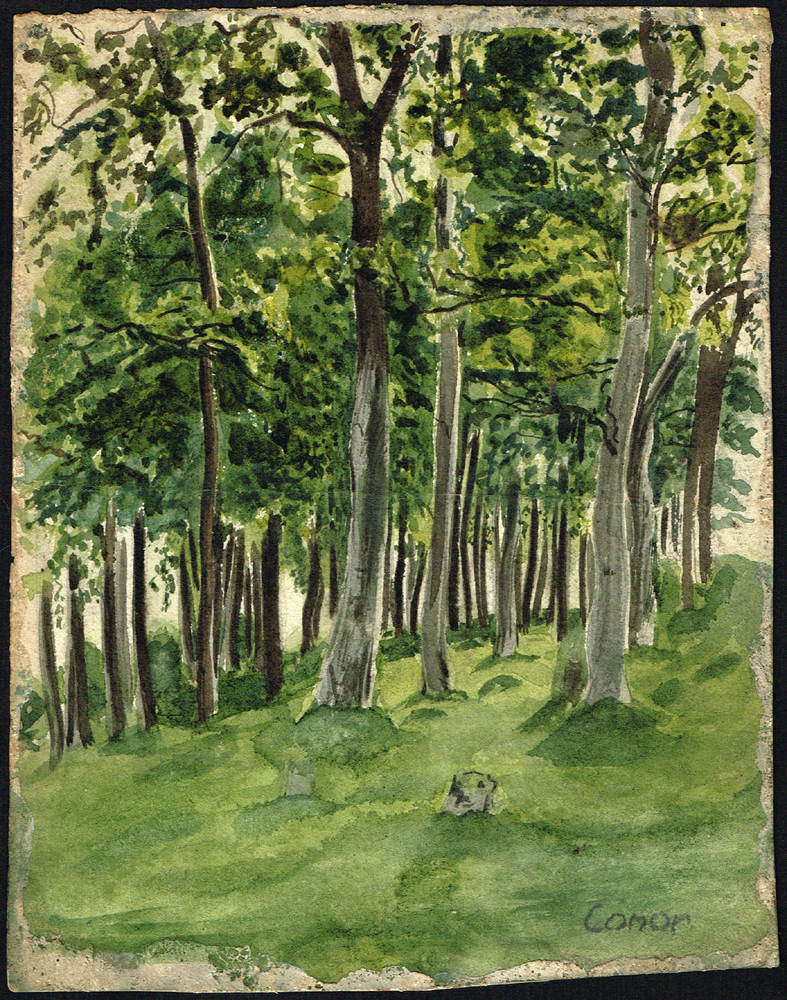 WOODLAND SCENE by William Conor OBE RHA RUA ROI (1881-1968) at Whyte's Auctions