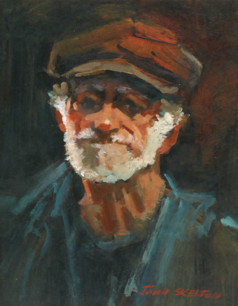 THE OLD ISLANDER, ARAN, 2000 by John Skelton (1923-2009) at Whyte's Auctions