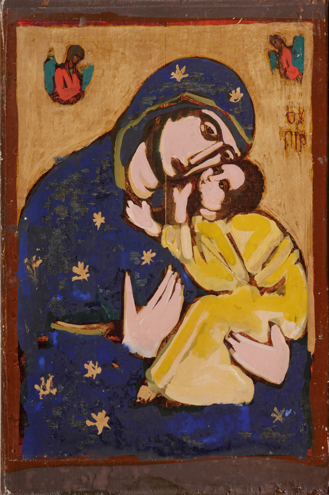 ICON - MADONNA AND CHILD by Markey Robinson (1918-1999) (1918-1999) at Whyte's Auctions