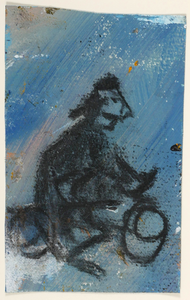 MAN ON BICYCLE by Basil Blackshaw HRHA RUA (1932-2016) at Whyte's Auctions