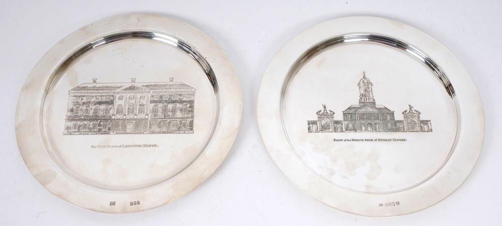 1975. A pair of Irish silver commemorative plates. at Whyte's Auctions