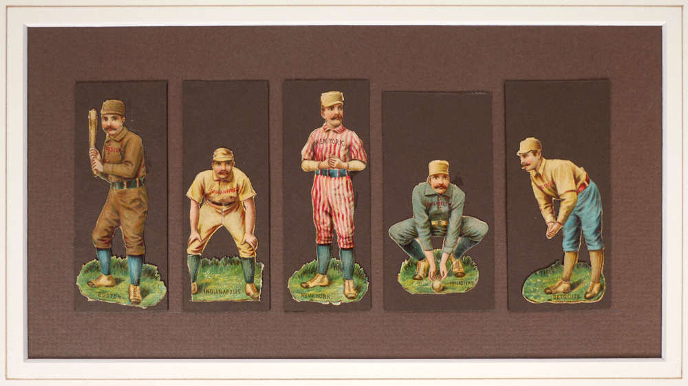 1888 Die-cut cards of baseball players. at Whyte's Auctions