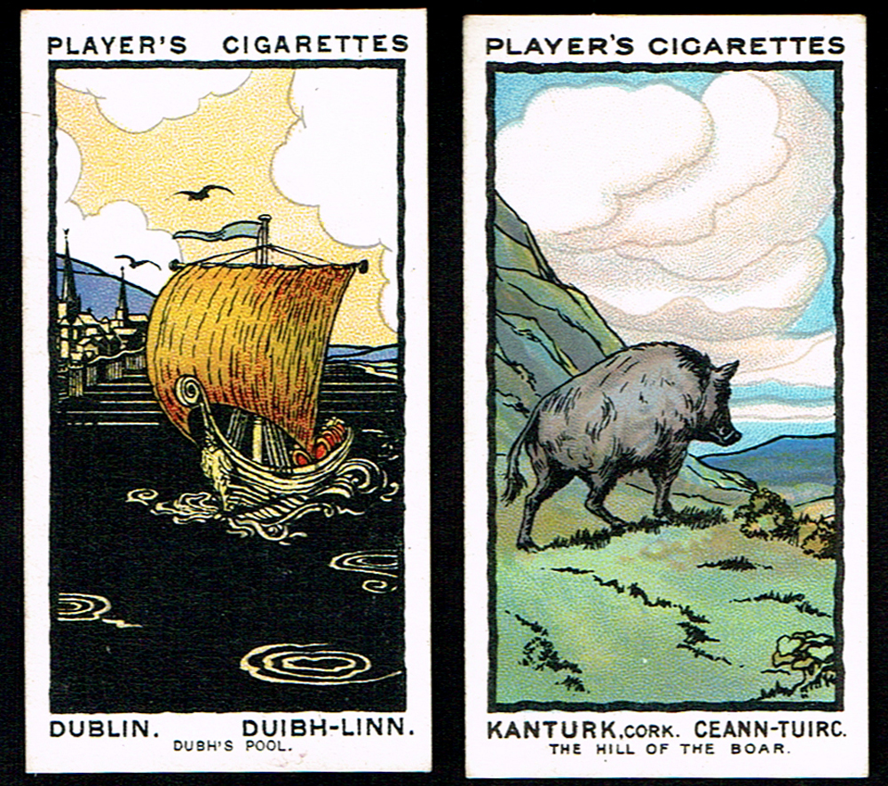 Cigarette cards, two sets of Players 'Irish Place Names'. at Whyte's Auctions