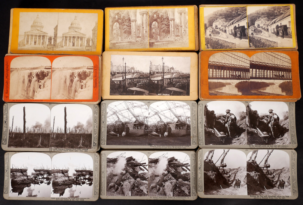 Early 20th century stereoscopic cards. at Whyte's Auctions