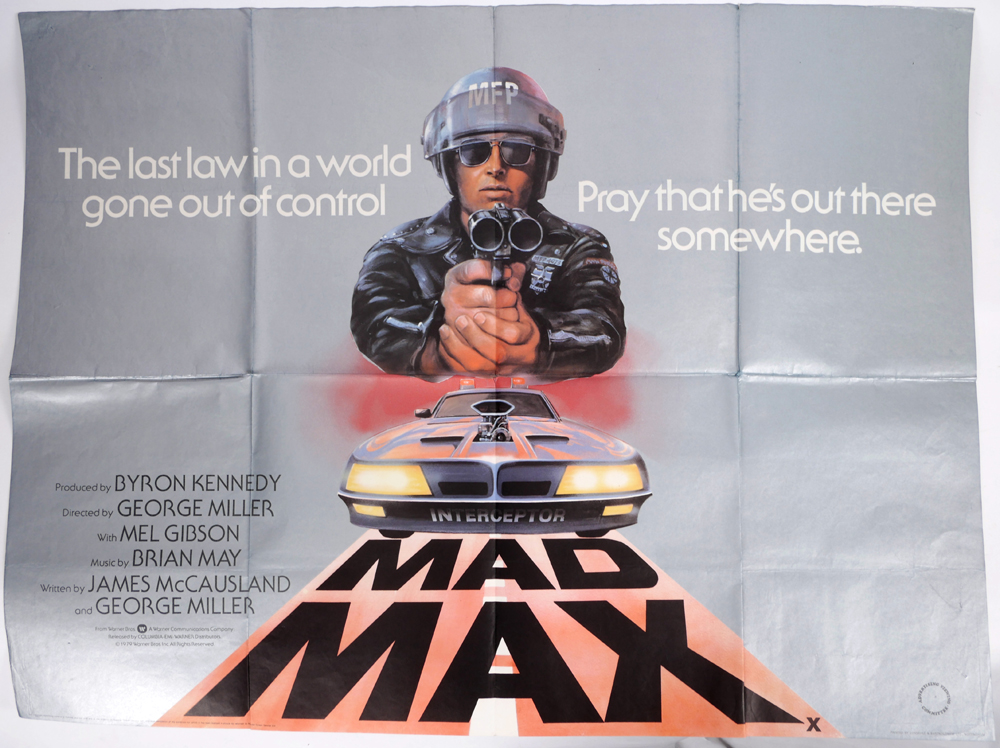Mad Max and Mad Max 2. British Quad posters. at Whyte's Auctions