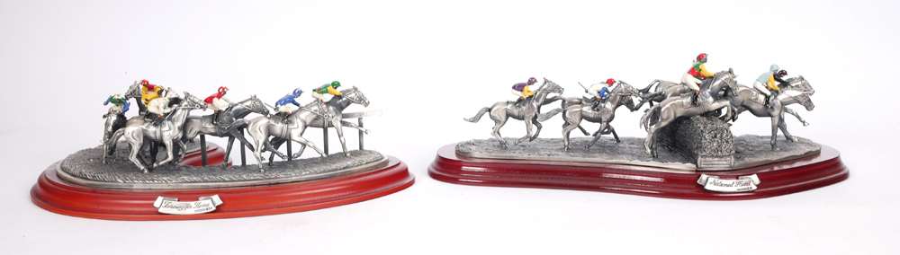 Horseracing, 'National Hunt' and 'Turning for Home', limited edition models. at Whyte's Auctions