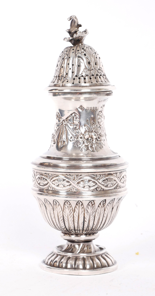 A mid 19th century silver sugar caster. at Whyte's Auctions