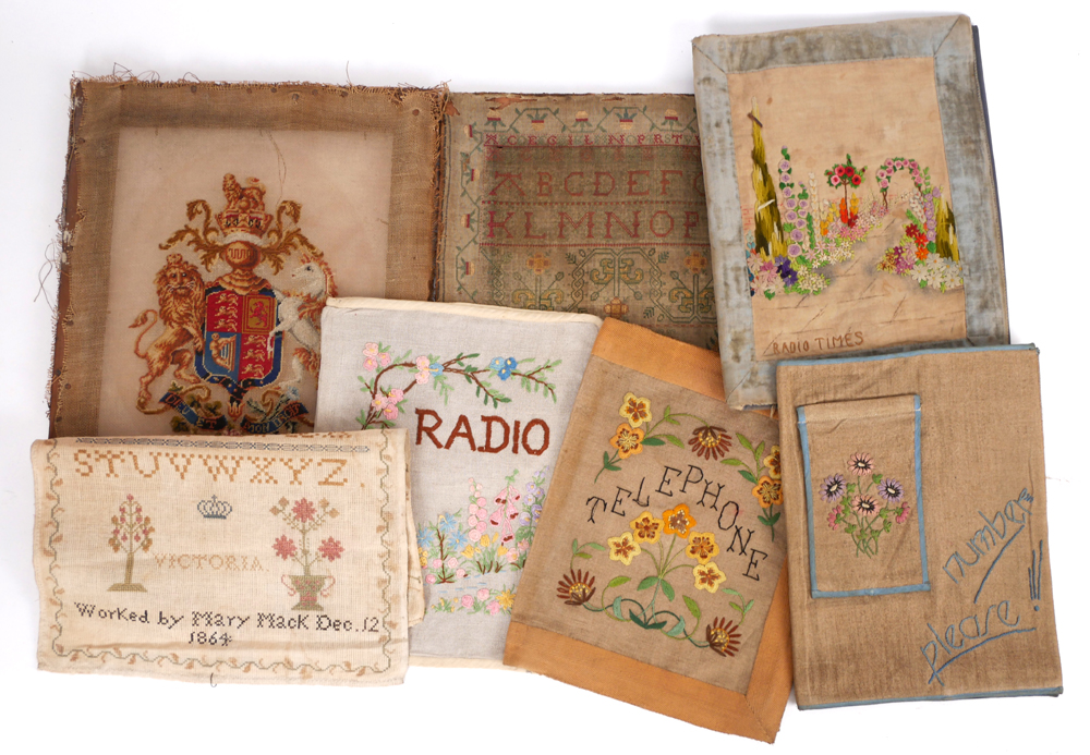 1771 Needlework sampler and collection of needlework. at Whyte's Auctions