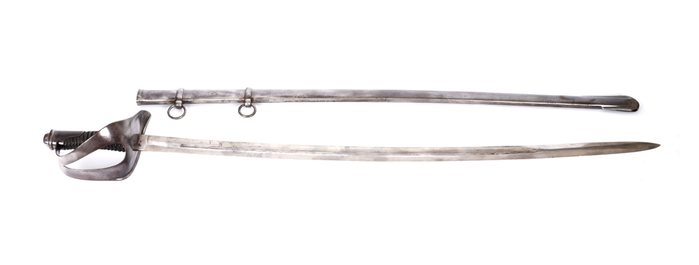 Late 19th century Italian heavy cavalry trooper's sword. at Whyte's Auctions