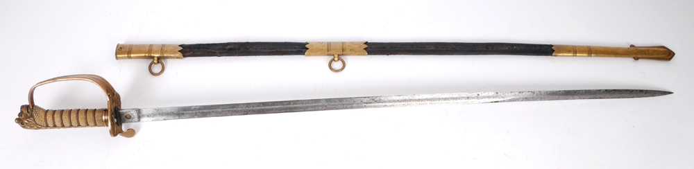 Early 20th century Royal Navy officer's sword. at Whyte's Auctions