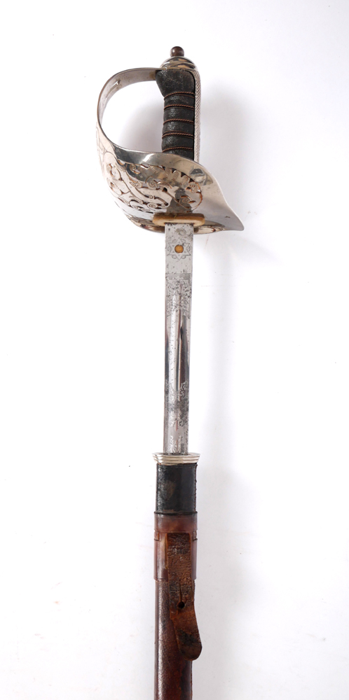 George VI, 1897 pattern British infantry officer's sword at Whyte's Auctions
