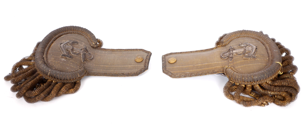Victorian Naval epaulettes. at Whyte's Auctions