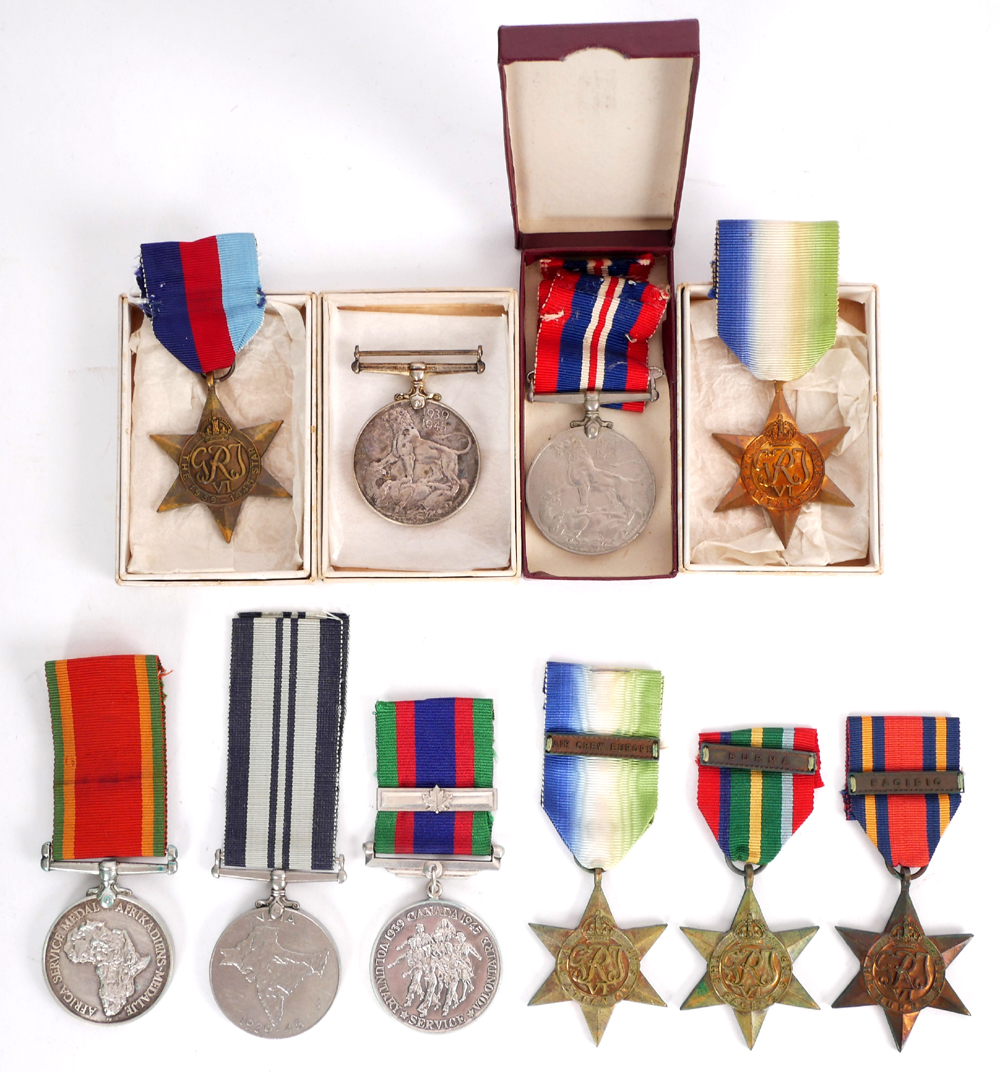 1939-1945 British campaign medals and awards. at Whyte's Auctions