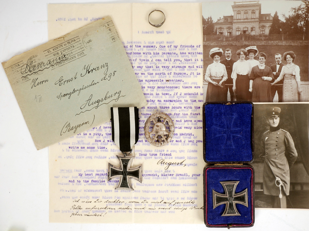 1914-1918 Iron Cross group of German gallantry and service awards. at Whyte's Auctions