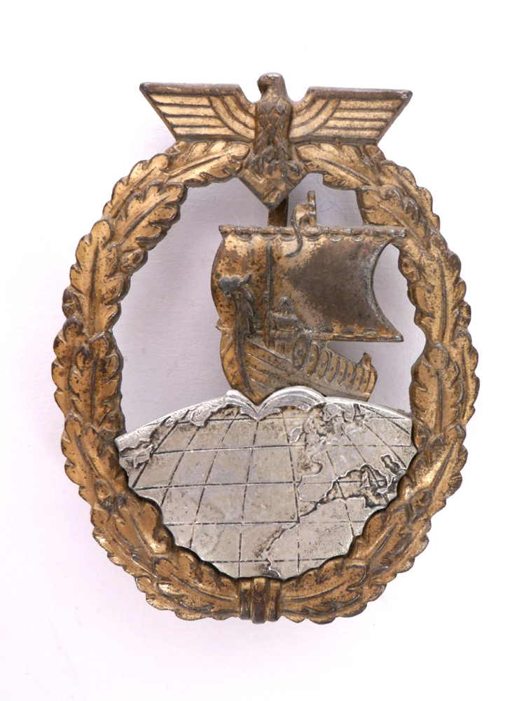 1939-1945 German Kriegsmarine auxiliary cruiser badge. at Whyte's Auctions