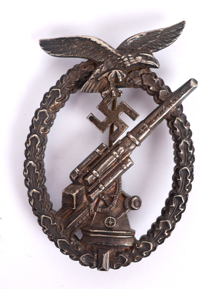 1939-1945 German Luftwaffe flak badge. at Whyte's Auctions