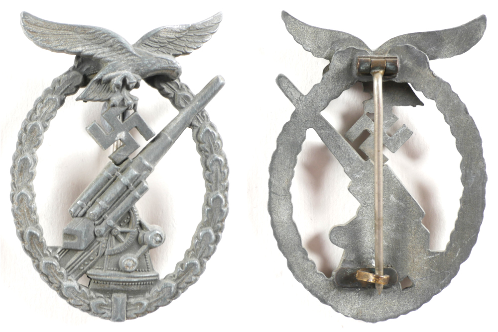 1939-1945 German Luftwaffe flak badge. at Whyte's Auctions