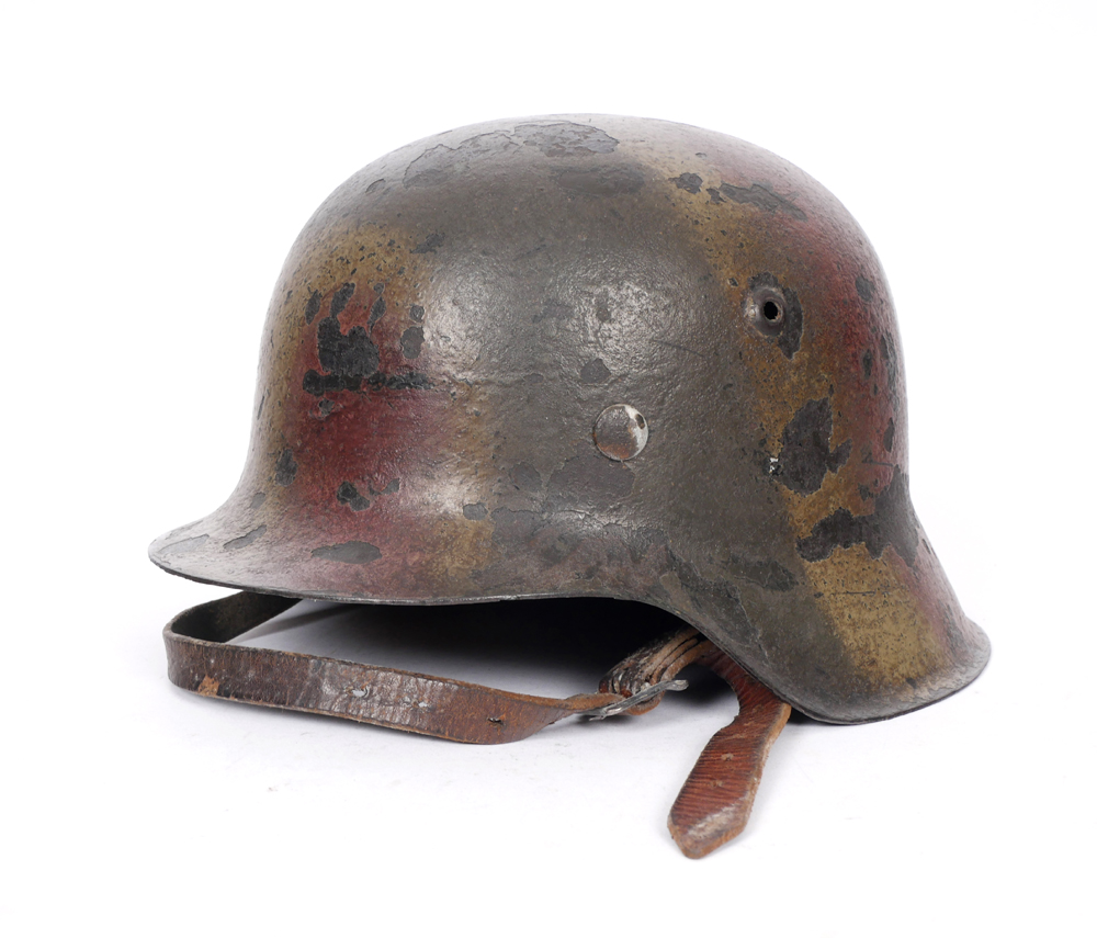 1939-1945 German Wehrmacht M42 Normandy camouflage helmet. at Whyte's Auctions