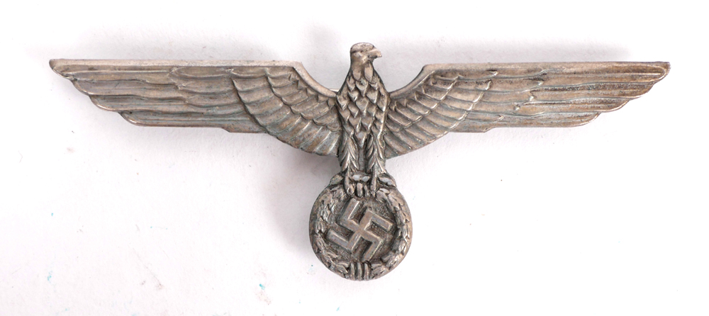 1939-1945 Wehrmacht officer's silver-alloy breast eagle. at Whyte's Auctions