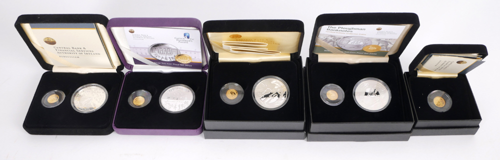Ireland. Collection of gold and silver commemorative proofs. at Whyte's Auctions
