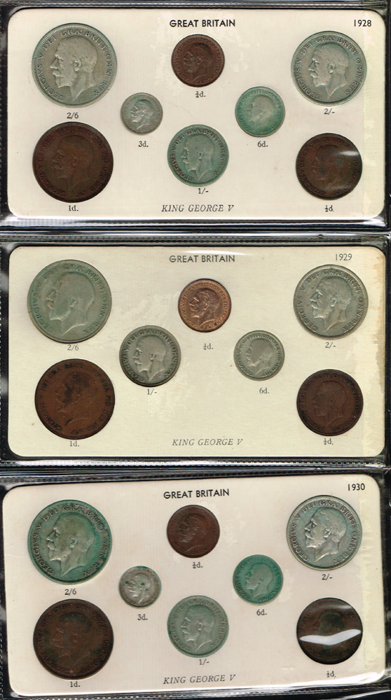 United Kingdom. 1928-1986 collection of date sets in album at Whyte's Auctions