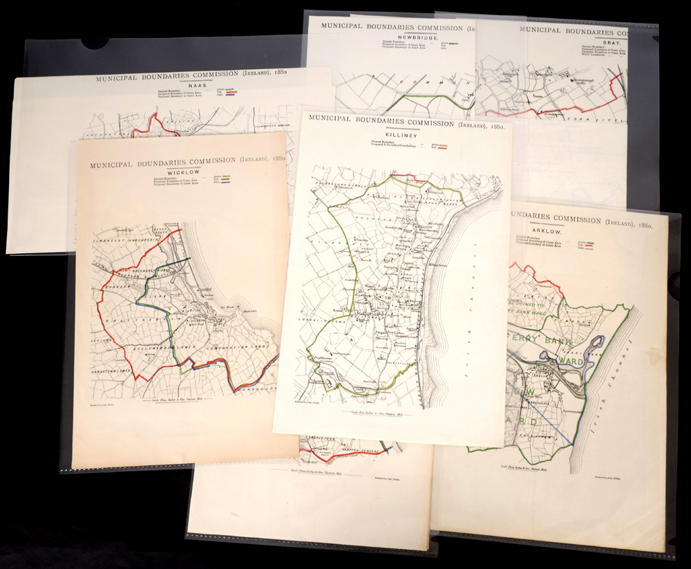 Municipal Boundaries Commission (Ireland) Maps. at Whyte's Auctions