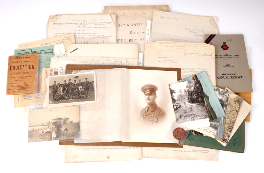 1902-1918  Lieut.-Col Edgar Monteagle-Browne - DSO. Royal Munster Fusiliers, archive of correspondence, documents and ephemera. at Whyte's Auctions