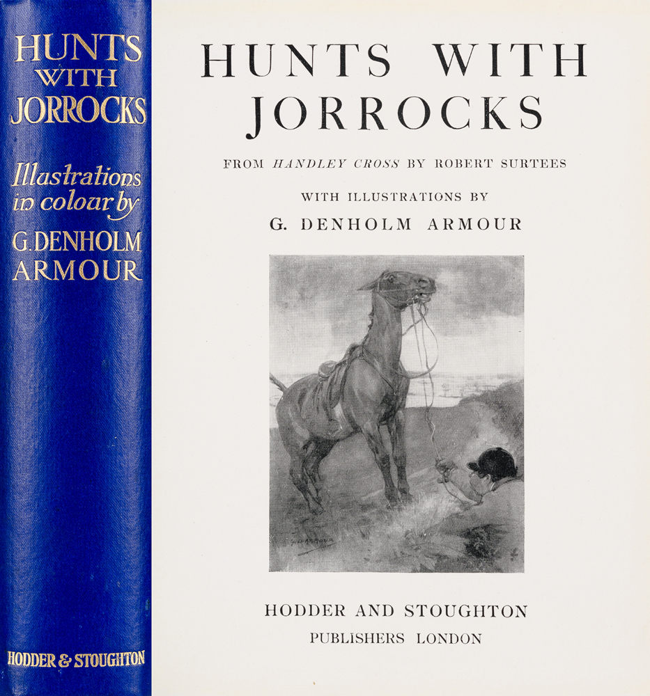 Surtees, Robert Smith; Armour, George Denholm, illustrator. Hunts with Jorrocks at Whyte's Auctions